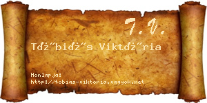 Tóbiás Viktória névjegykártya