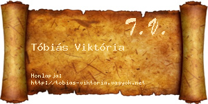 Tóbiás Viktória névjegykártya